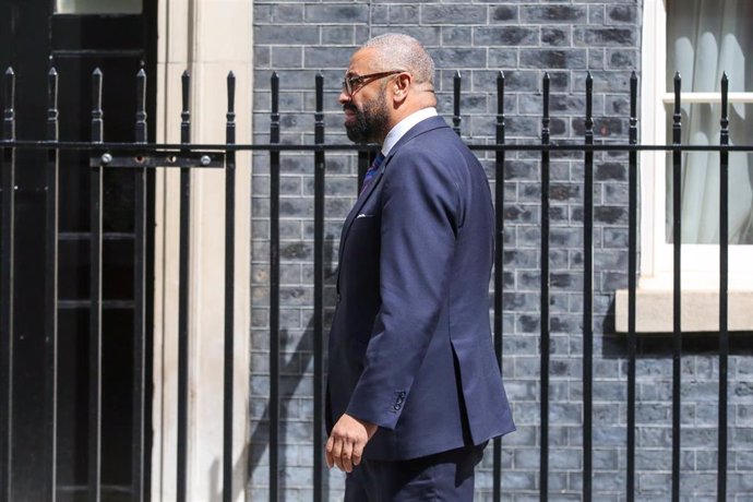 Archivo - El ministro de Exteriores de Reino Unido, James Cleverly