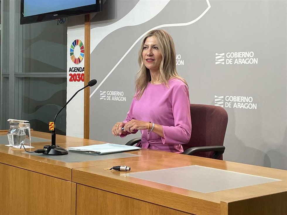 La portavoz del Gobierno de Aragón, Mar Vaquero.