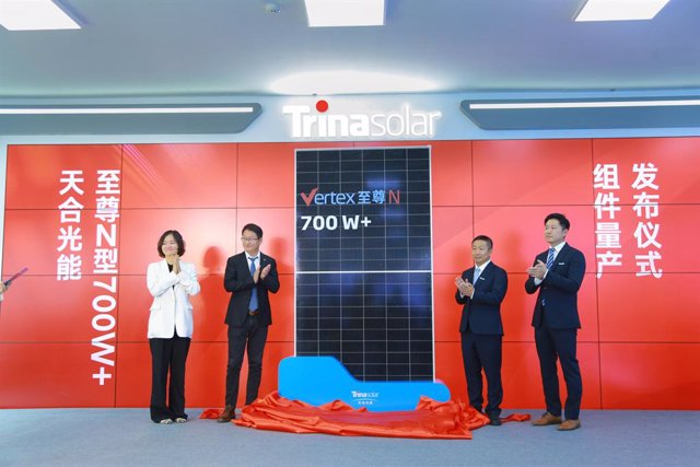 Trina Solar announced its mass production of Vertex N 700W+ series modules
