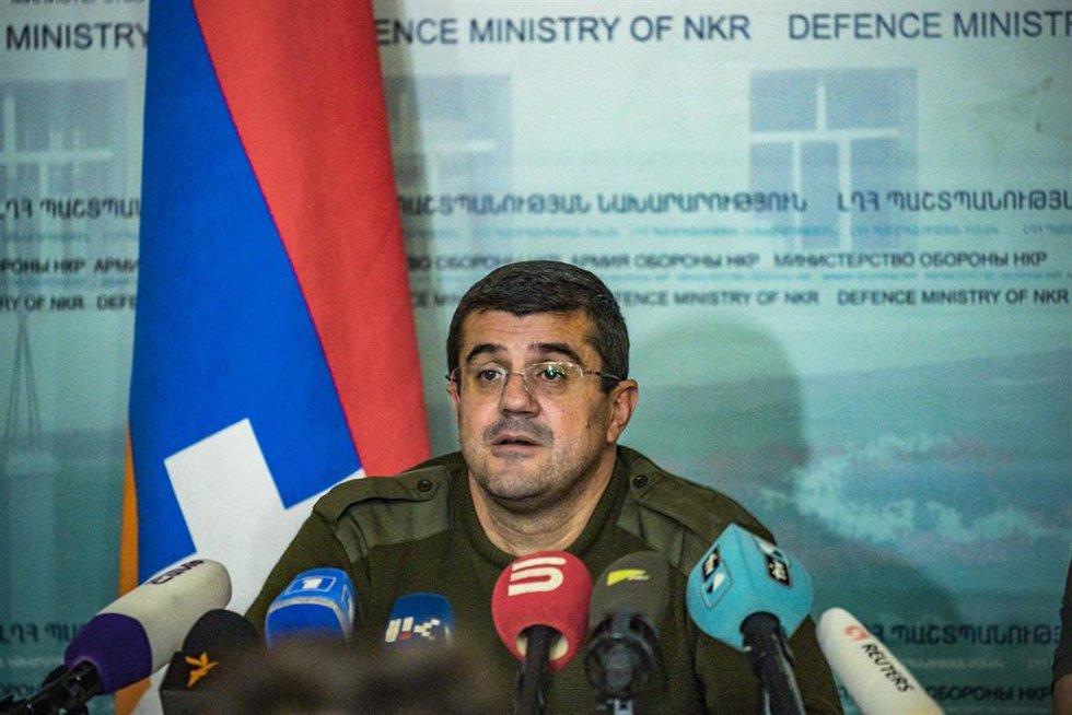 Archivo - El presidente de la autoproclamada república de Nagorno Karabaj, Arayik Haratiunián,en una imagen de archivo. 