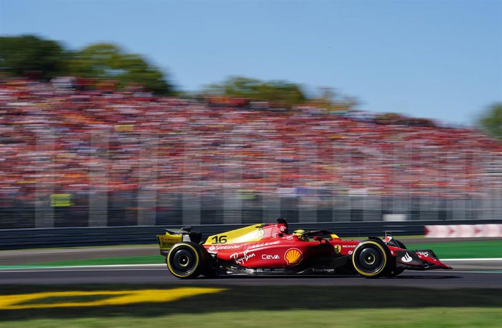 Archivo - Charles Lecler (Ferrari) durante el GP de Italia 2022.