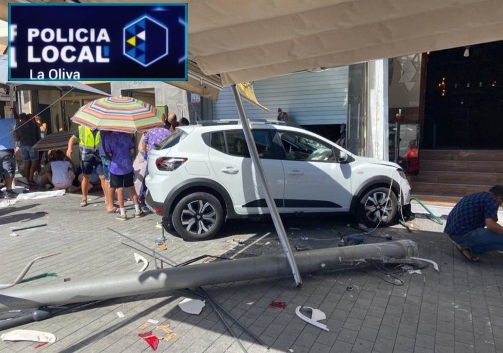 Accidente en La Oliva que ha dejado ocho heridos, cinco de ellos de carácter grave