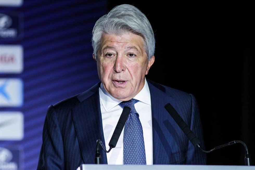 Archivo - Enrique Cerezo, presidente del Atlético de Madrid.