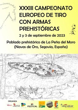Cartel de la nueva edición del Campeonato Europeo de tiro con armas prehistóricas