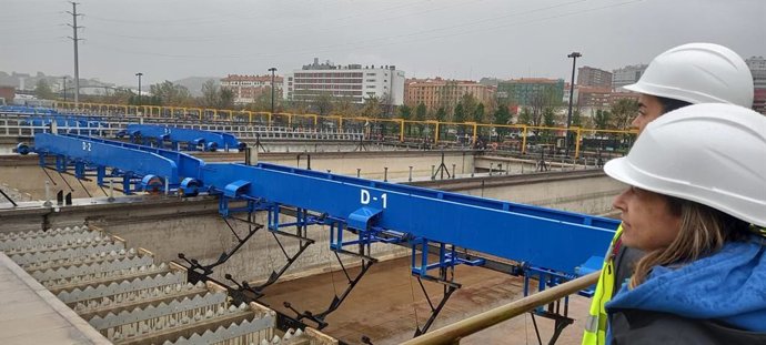 Archivo - Imagen de la EDAR de Galindo en Sestao (Bizkaia)