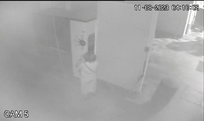 Imagen grabada en el interior de una vivienda en el momento de uno de los robos.