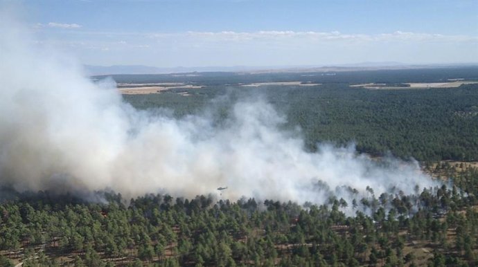 Incendio en Chatún (Segovia).