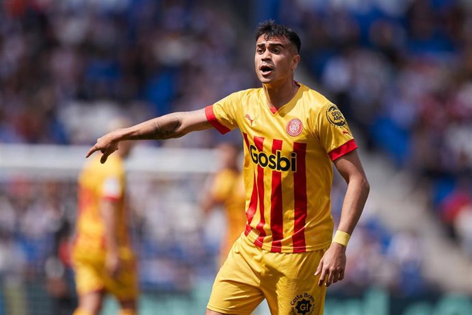 Archivo - Reinier Jesus durante un partido de Liga con el Girona.