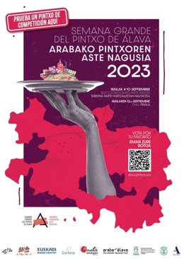 Semana Grande del Pintxo de Álava comienza el próximo lunes en establecimientos hosteleros de Vitoria y del Territorio