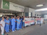 Foto: Profesionales reclaman en el Clínico de Málaga "medidas efectivas" para luchar contra las agresiones a sanitarios