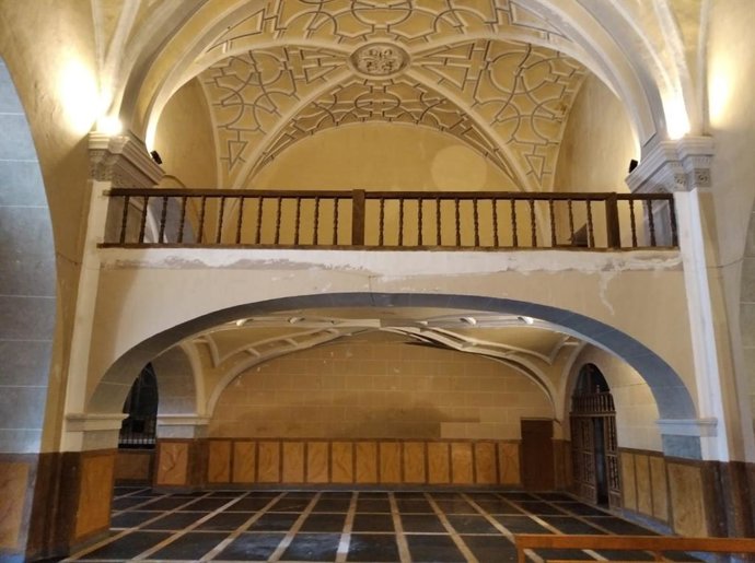 Coro consolidado en la iglesia de Santa María del Castillo de Torrecilla de la Orden (Valladolid).