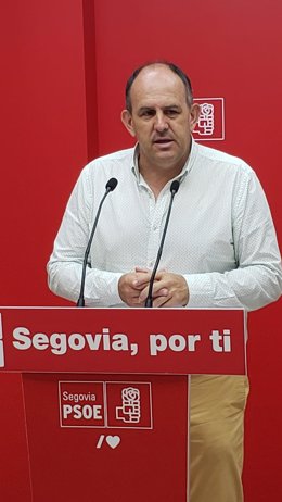 El secretario general provincial del PSOE de Segovia, José Luis Aceves .
