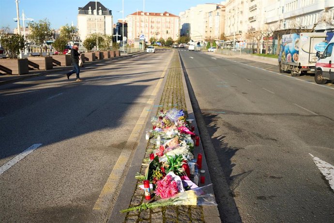 Archivo - Imagen de la calle Castelar, de doble sentido, donde EL viernes, 3 de febrero, se produjo un atropello mortal a un motorista de 19 años,  