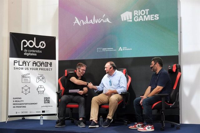 Presentación del acuerdo entre Junta de Andalucía y Riot Games, propietaria de los videojuegos League of Legends (LOL) y Valorant.