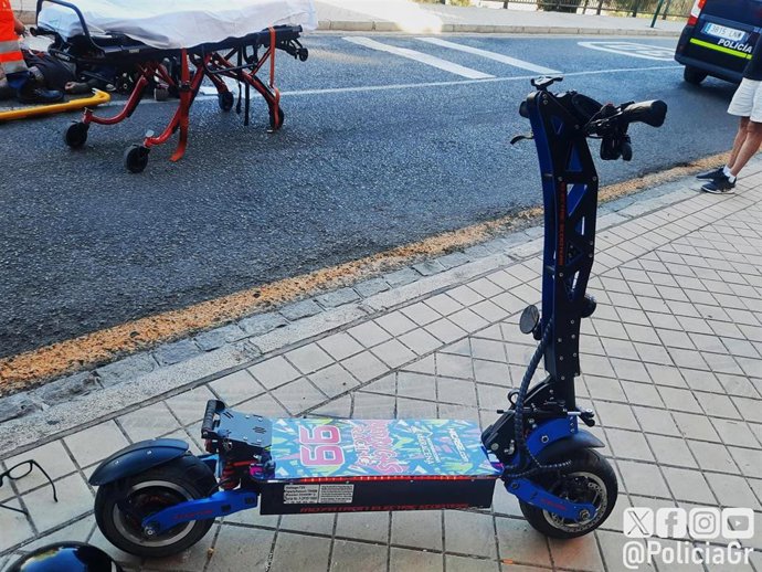 Patinete accidentado