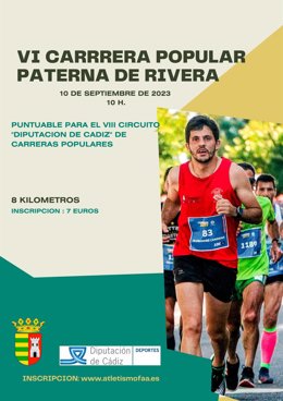 Cartel de la Carrera Popular en Paterna.