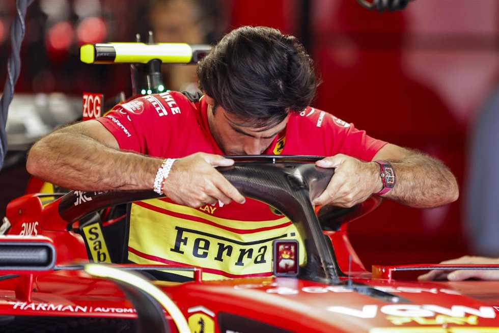 El piloto español de Fómrula 1 Carlos Sainz (Ferrari), en el GP de Italia 2023.