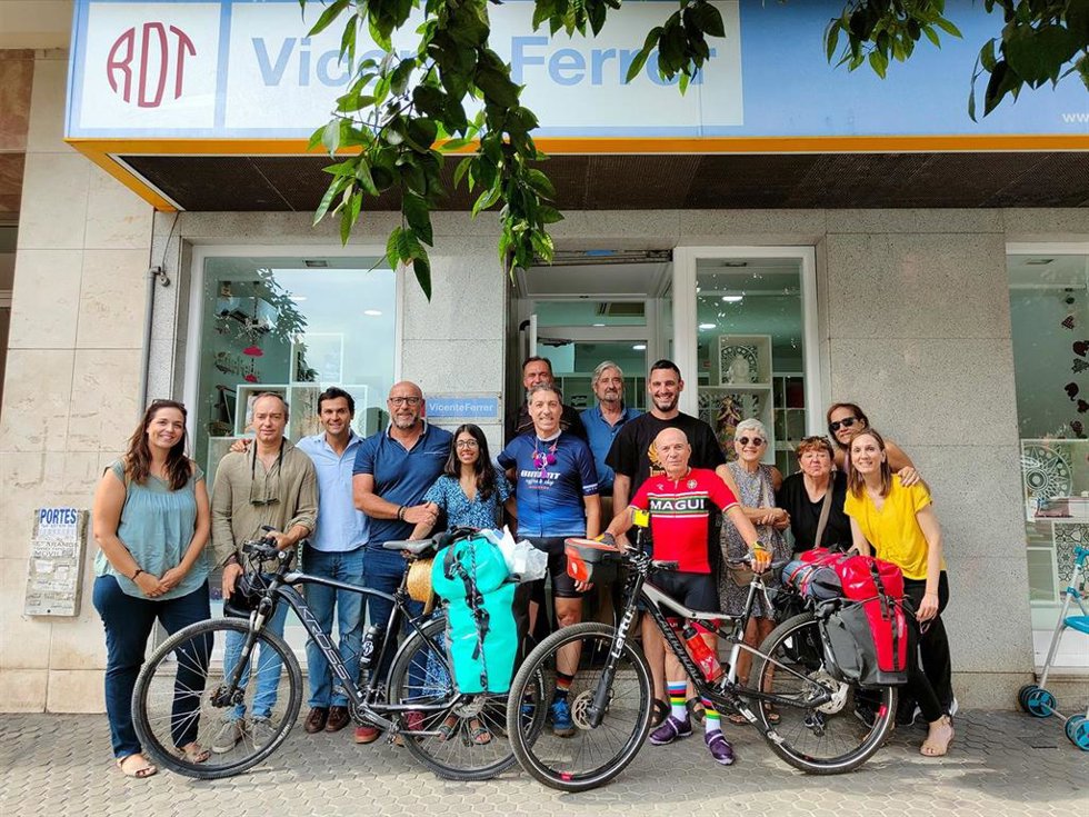 Los ciclistas amateur José Luis García y Ricardo Pérez 'Ritxar'
