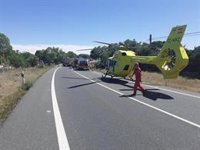 Herido muy grave un motorista al salirse de la M-629