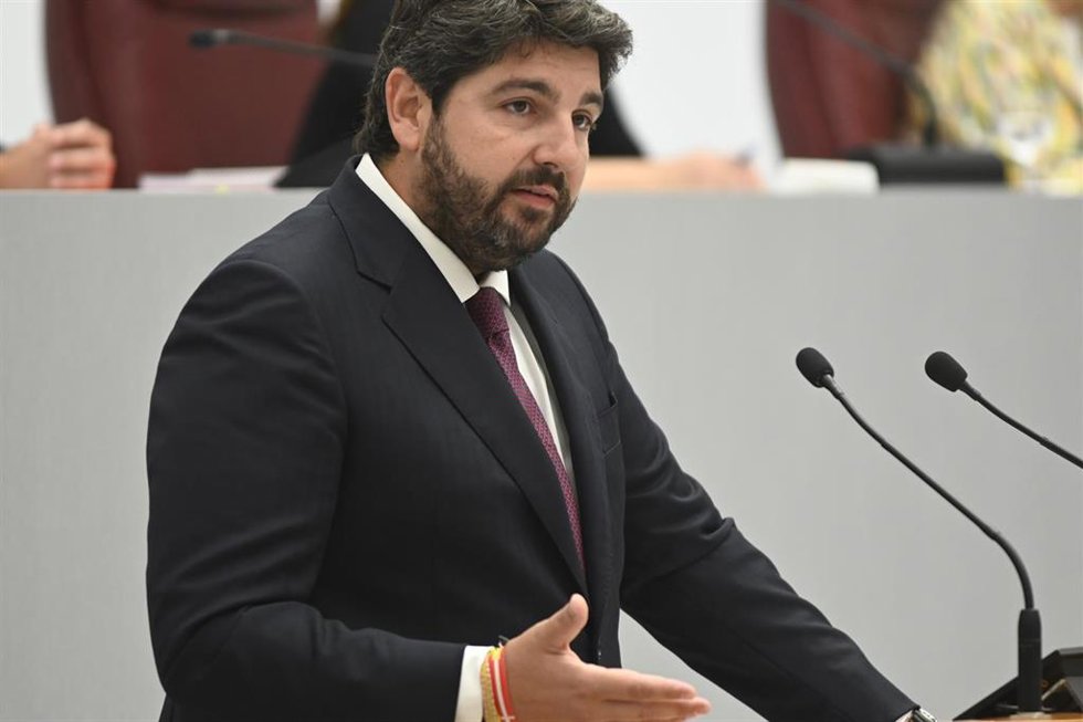 Archivo - Foto de archivo del candidato del Partido Popular para presidir Murcia, Fernando López Miras, 