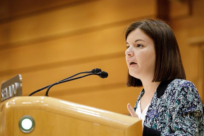 Archivo - Arxivo - La senadora d'ERC Sara Bailac intervé durant una sessió plenria en el Senat, a 26 d'abril de 2023, a Madrid (Espanya).