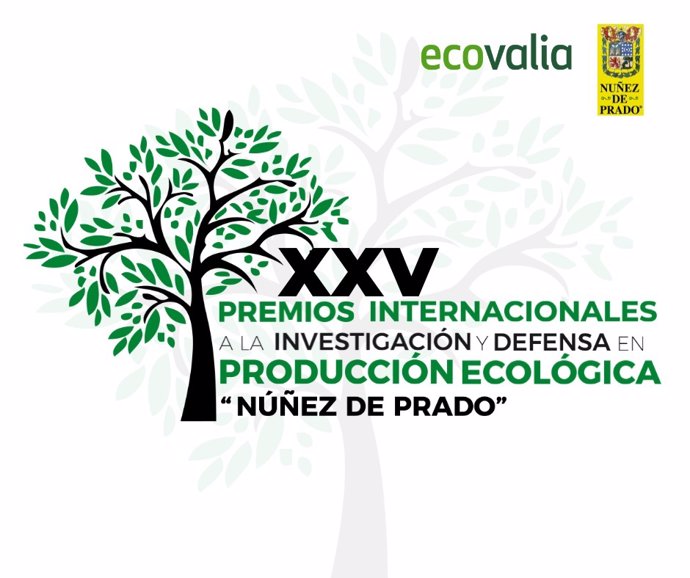 Cartel de los Premios Internacionales Nuñez de Prado de Investigación y Defensa de la Producción Ecológica.