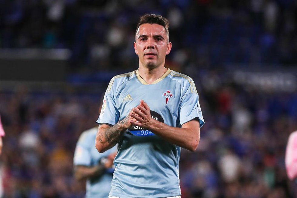 Archivo - Iago Aspas, en un partido con el RC Celta.