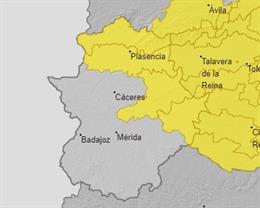 Avisos por lluvias y tormentas en Extremadura este sábado, 2 de septiembre.