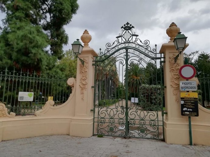 Jardines de Viveros cerrados al público por la alerta por lluvias