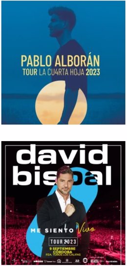 Los conciertos de Pablo Alborán y David Bisbal en la Plaza de Toros de Córdoba.