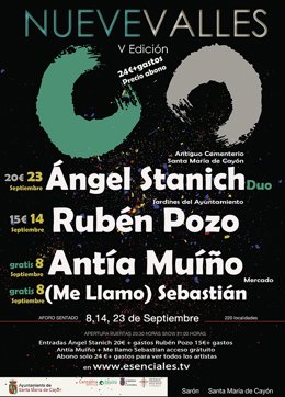 Cartel del festival 'Nueve valles'