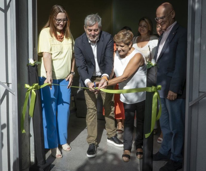 El presidente de Canarias durante el transcurso del acto de apertura del nuevo Centro de Día para la Promoción de la Autonomía