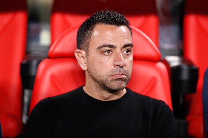 Archivo - Xavi Hernández durante un partido del FC Barcelona