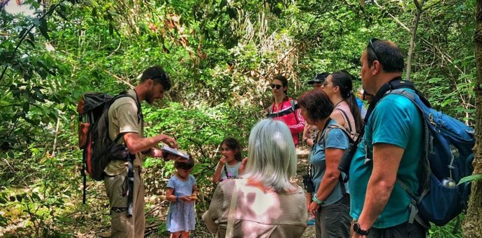 Una de las visitas guiadas a La Alfranca.