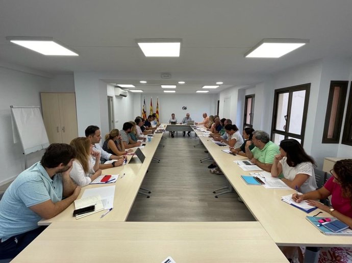 Reunión de la octava Jornada de Coordinación Insular del PP de Ibiza