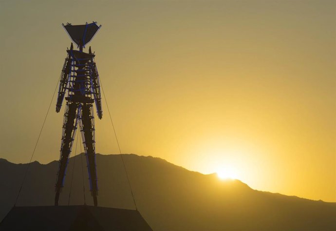 Archivo - Festival Burning Man, en el desierto de Nevada
