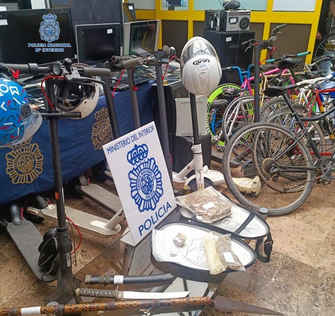 Objetos robados en Málaga capital