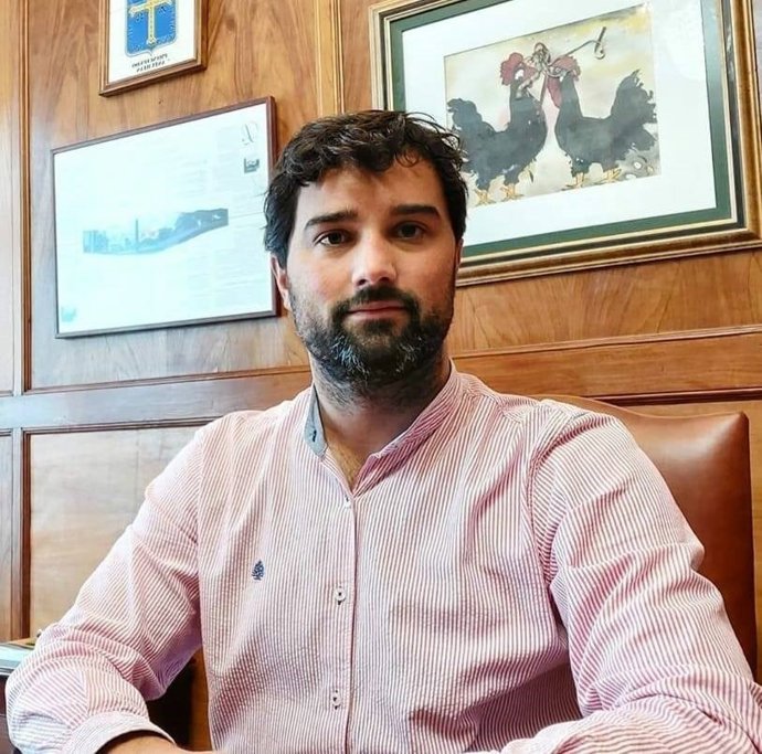 El alcalde de Valdés, Óscar Pérez