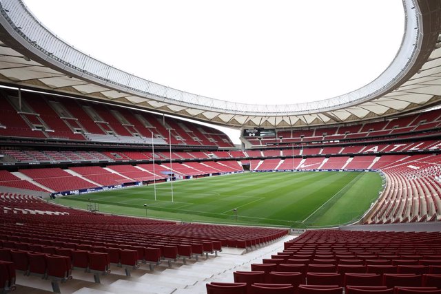 Archivo - General view during the presentation of the rugby match between Spain Rugby Team and Classic All Blacks at Wanda Metropolitano stadium on March 18, 2022, in Madrid, Spain.