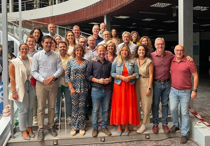Representantes del PP de Jaén en el acto de inicio del curso político del PP-A en Torremolinos (Málaga).