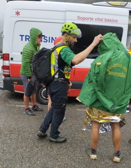 Un participante del Trail de las Ubiñas ha sido rescatado tras sentirse indispuesto