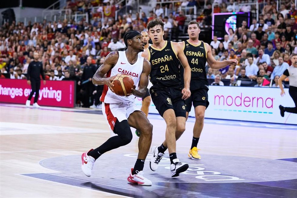 Juan Núñez, durante un partido contra Canadá.