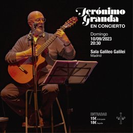 Jerónimo Granda actúa en la sala Galileo Galilei de Madrid
