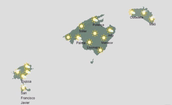 El tiempo hoy lunes, 4 de septiembre, en Baleares.