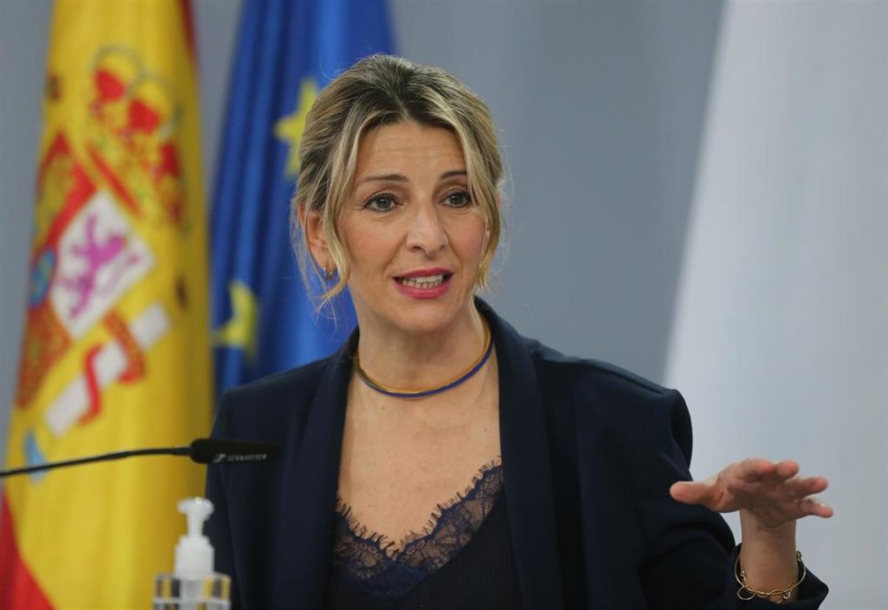 Archivo - La vicepresidenta segunda y ministra de Trabajo y Economía Social en funciones, Yolanda Díaz