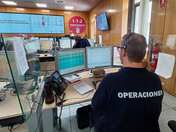 Imagen de archivo de un trabajador del 112