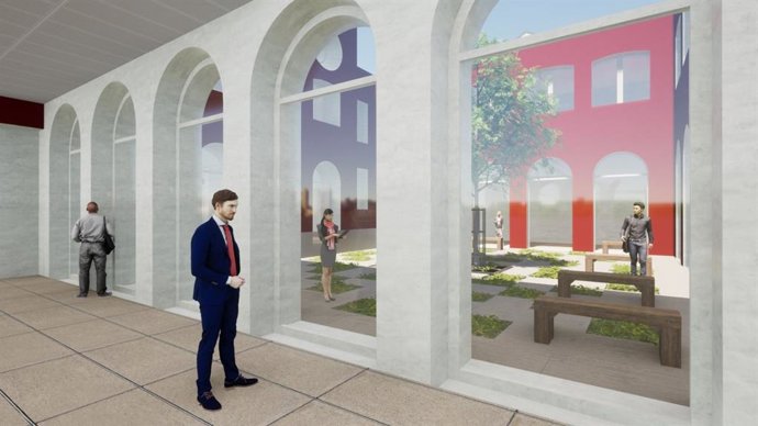 Simulación del resultado del proyecto de remodelación del Ayuntamiento.