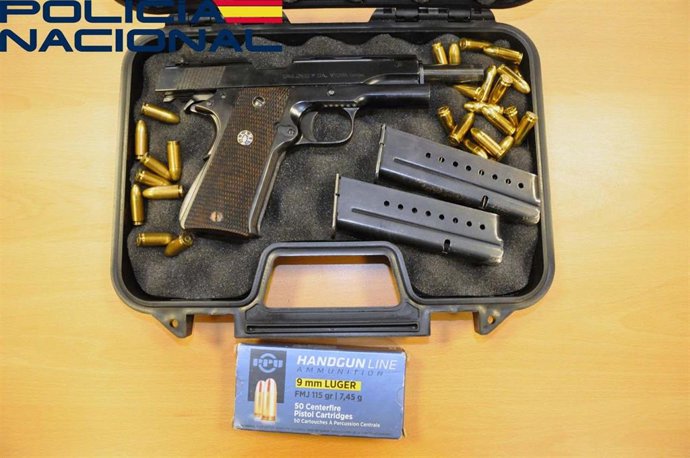 Arma incautada en Mérida