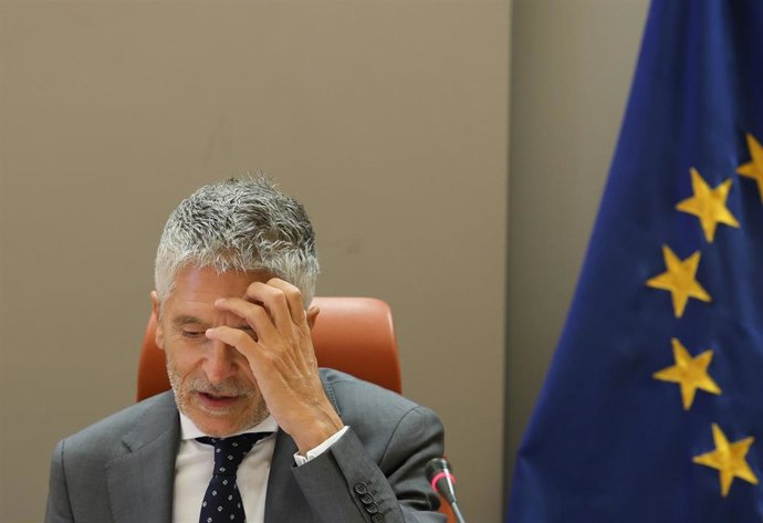 El ministro del Interior en funciones, Fernando Grande-Marlaska, presenta el Balance de Siniestralidad Vial 