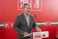 Espadas asegura el apoyo del PSOE-A a Sánchez para su investidura frente al "negacionismo" del PP del resultado del 23J